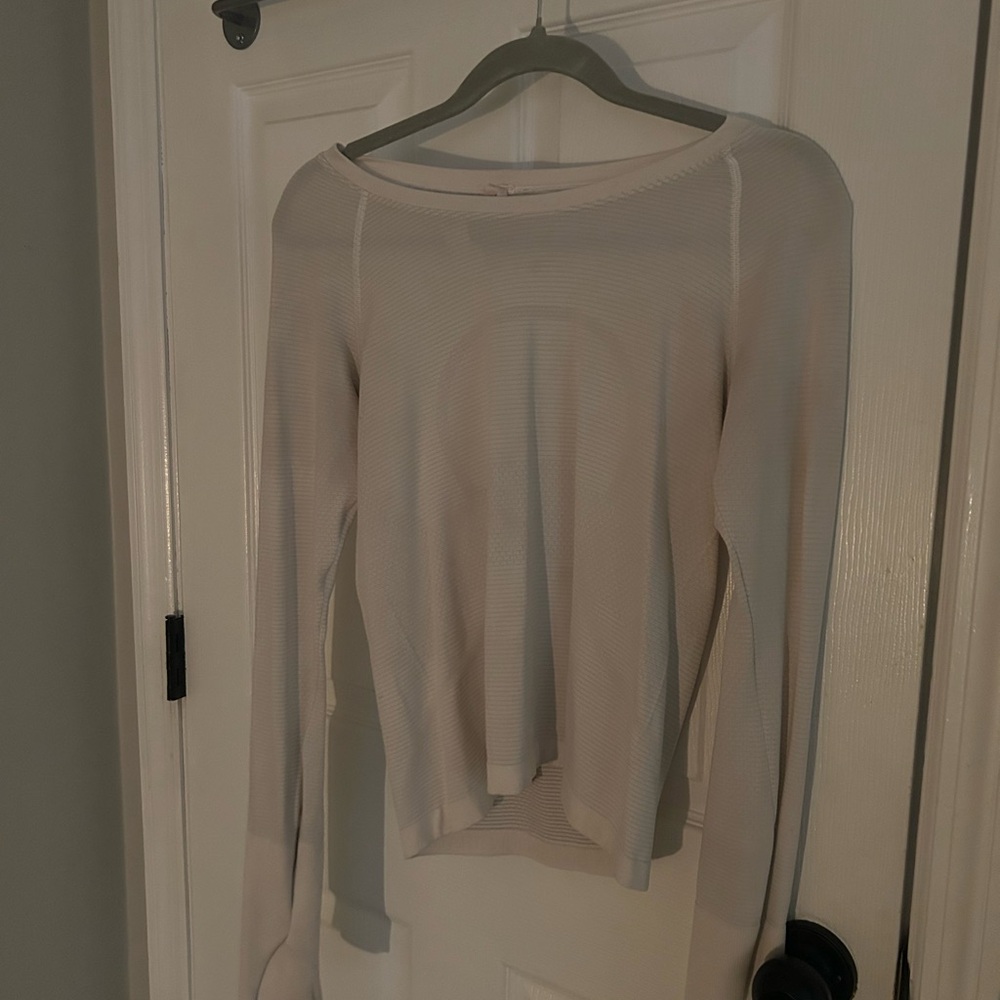 White Ribbed Top